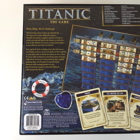 TITANIC The Game 'Escape The Boat Stay Afloat' Board Game New Sealed - Picture 5 of 10